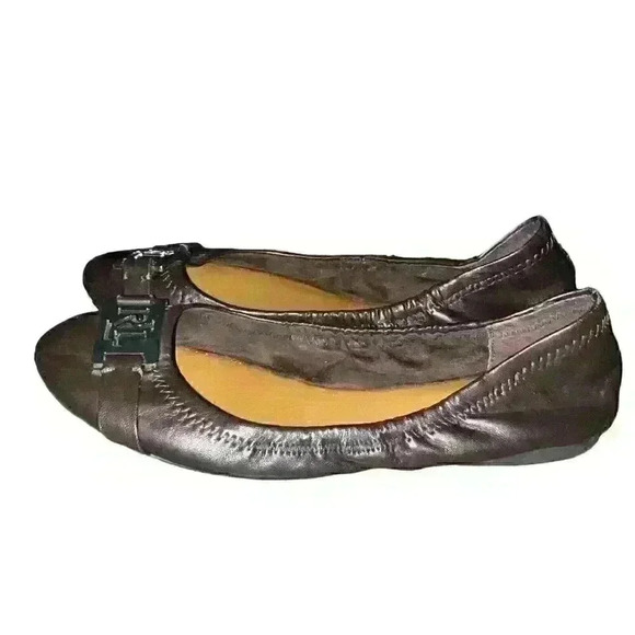 Ralph Lauren Size 6.5 Leather Ballet Flats Logo Comfort‎ Business Causual - Picture 6 of 9